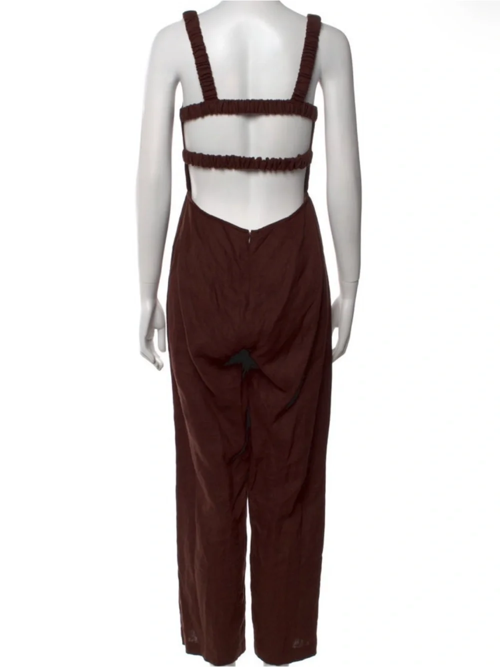 Reformation Linen Square Neckline Jumpsuit Size: S| US 4
